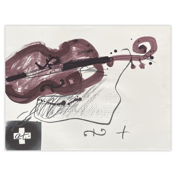 Antoni Tapies Lithographie Festival De Violoncelles 2005 – Lithographies et sérigraphies, Paper (photo 4 of 5)