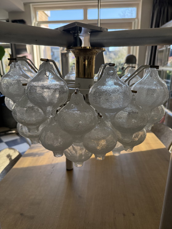 Image 1 of Kalmar Franken - Lámpara de techo - Tulipan - Cristal, latón - Aplique de pared - Alemania, años 60 - Diseño - 1950-1960