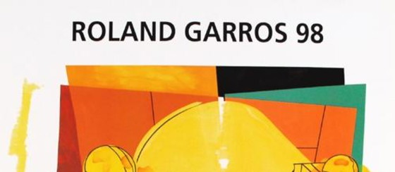 Image 1 of Hervé Télémaque – Tennisposter van Roland Garros 1998 | Offsetlithografie