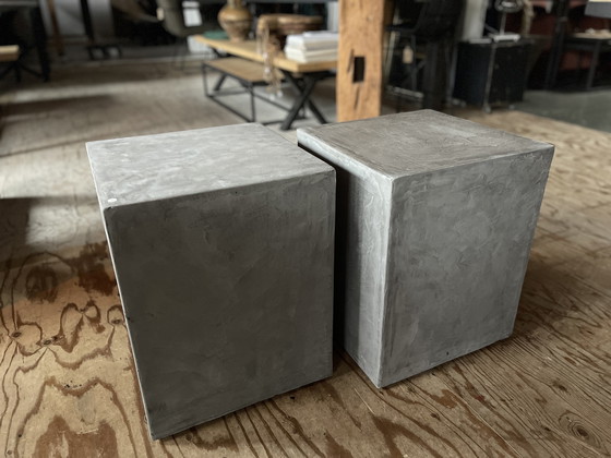 Image 1 of Concrete Ciré blocks on wheels. 4 pieces