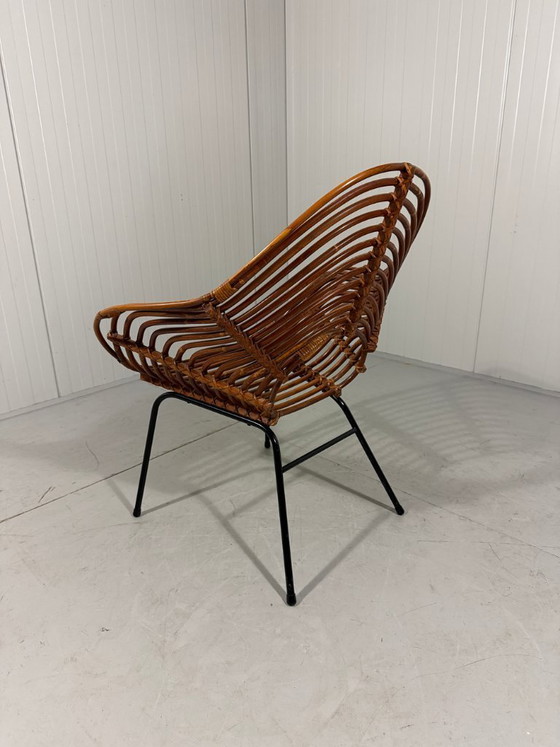 Image 1 of Rotan fauteuils van Rohé Noordwolde, Nederland 1960’s