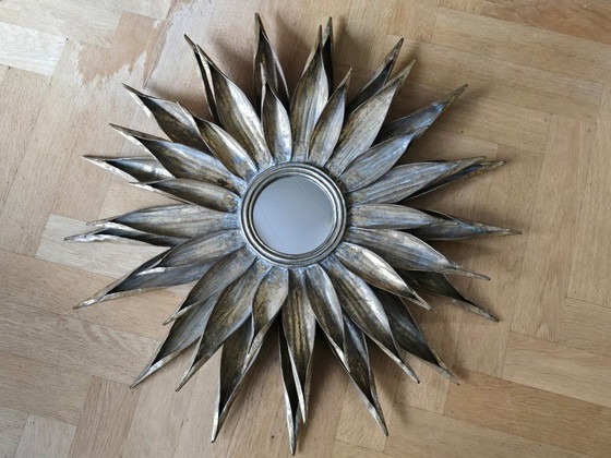 Image 1 of Enorme espejo de mayordomo Sunburst
