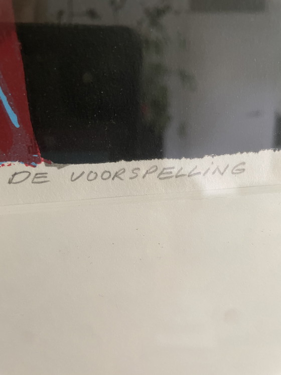 Image 1 of 2 zeefdrukken nr 63x 160 van Cor Z. de Jong, “ Het Voorteken” e “ De Voorspelling “