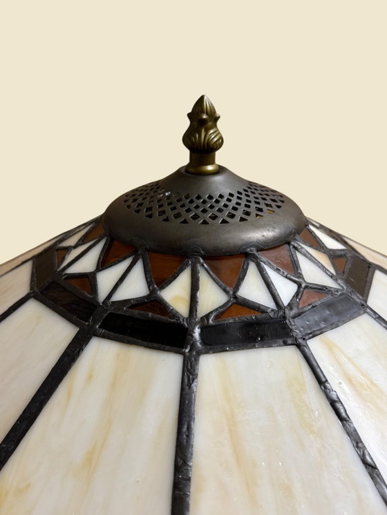 Image 1 of Tiffany-style stained glass ceiling lamp | Ø 41 cm | New condition | Art Deco look