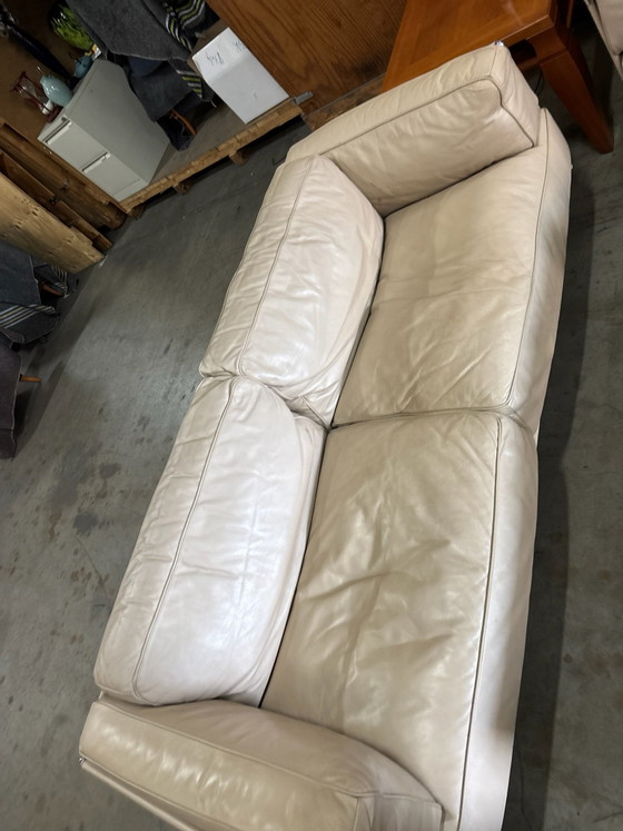 2x divano Poltrona Frau, Mobili, Pelle, Metallo, Beige (foto 9 di 10)