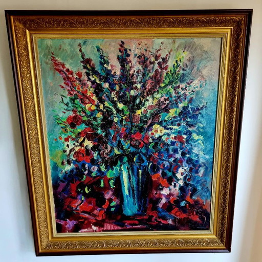 Jan Makkes - Natura morta floreale colorata