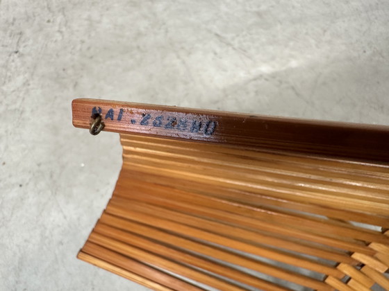 Image 1 of Vintage foldable fruit bowl - bamboo