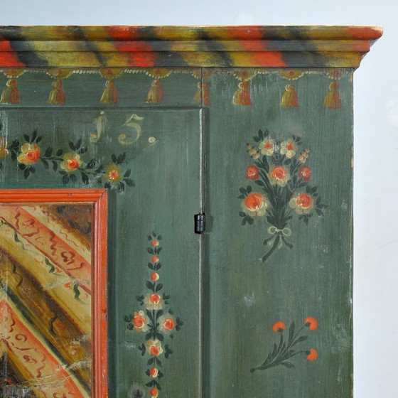 Armario nupcial de pino, fechado en 1815. – Iron, Wood (photo 10 of 14)