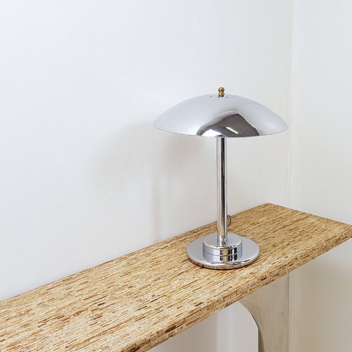 Vintage französische Aluminor-Tisch-/Schreibtischlampe in Pilzform - 1970er Jahre