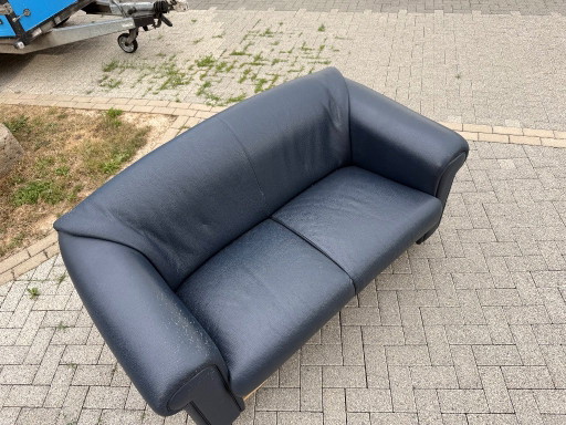 BRÜHL Designerbank + Fauteuil - Buffelleer, binnenvering – banken, Leather (photo 2 of 18)