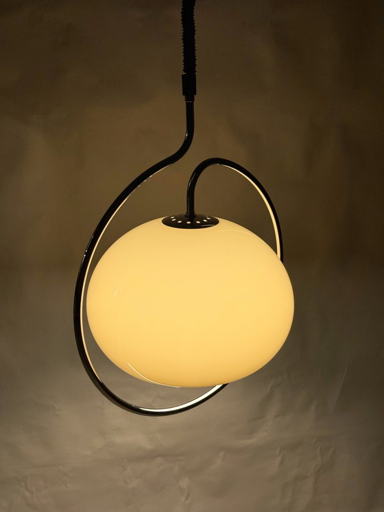 Image 1 of Dijkstra-Pilz-Pendelleuchte im Weltraumzeitalter, niederländisches Design, 1970er Jahre