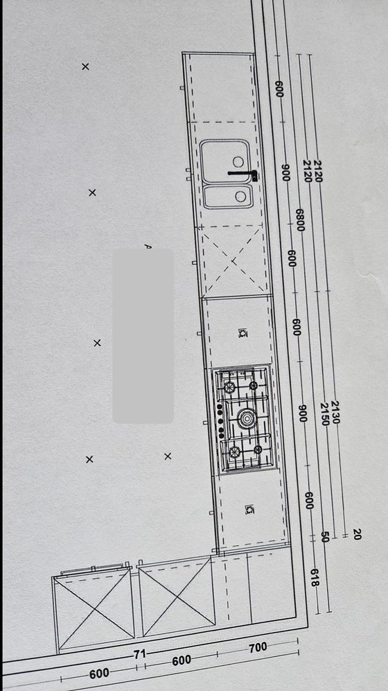 Image 1 of Voll ausgestattete, elegante, grifflose DEAPLUS-Küche mit Granitarbeitsplatte