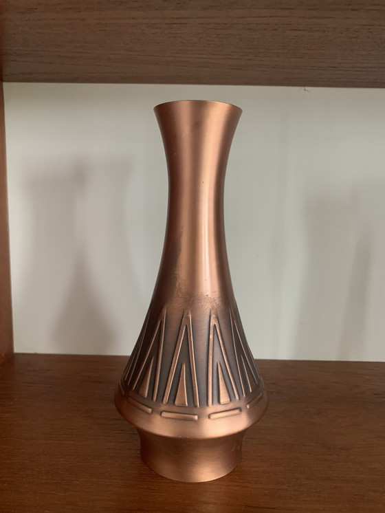 Image 1 of Dahlmann-Kupfervasen, Mitte des Jahrhunderts, 1960er Jahre