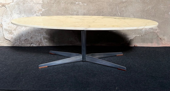 Image 1 of Vintage Coffee Table Marble Chrome