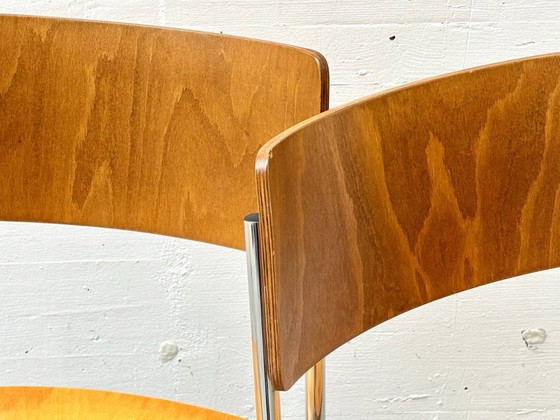 Image 1 of Set of 8 Forum II stacking chairs by Horgen Glarus