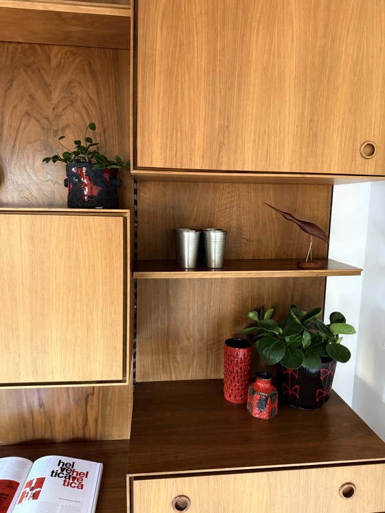 Image 1 of Vintage XL modular walnut wall system '80