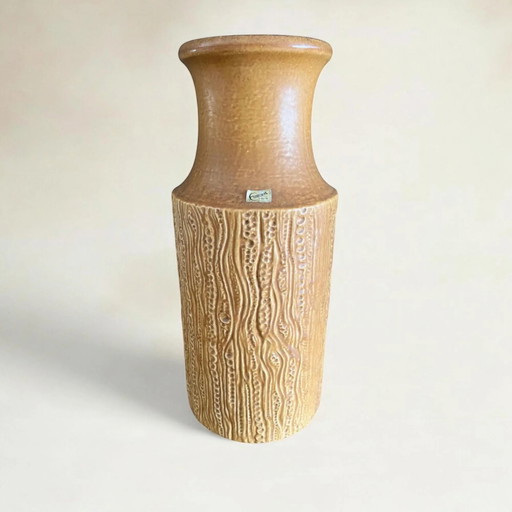 Rare! Carsten Tönnieshof Vase 7651-80, Perfect Condition, Made , Brown Mid-Century Floor Vase, Handmade