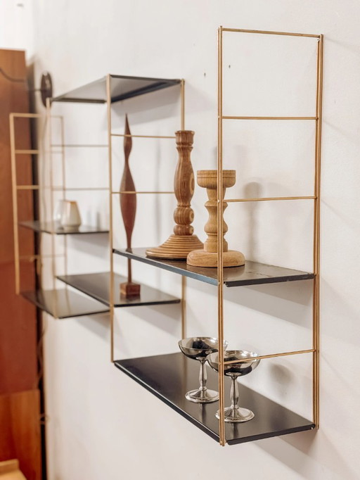 Vintage Modular String Wall Rack From France, 1960s