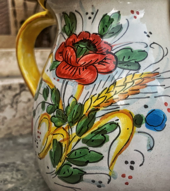 Image 1 of Coppia caraffe anni 60/80 aritistiche deruta 