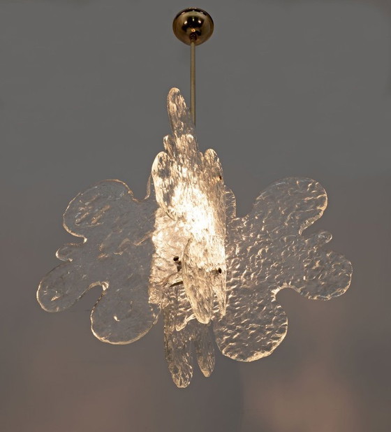 Carlo Nason Mid-Century Modern Pendelleuchte aus italienischem Muranoglas für Mazzega, 1970er Jahre (photo 7 of 7)