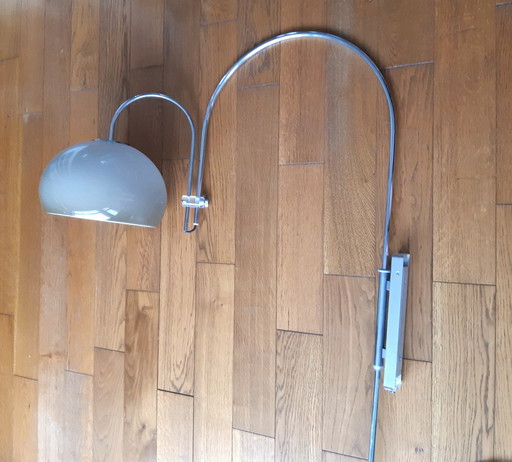 Vintage Design Dijkstra Dubbel Boog Wandlamp, 1970S