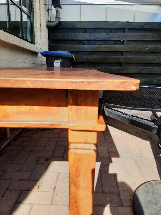 Image 1 of Antique Walnut Farmhouse Dining Table