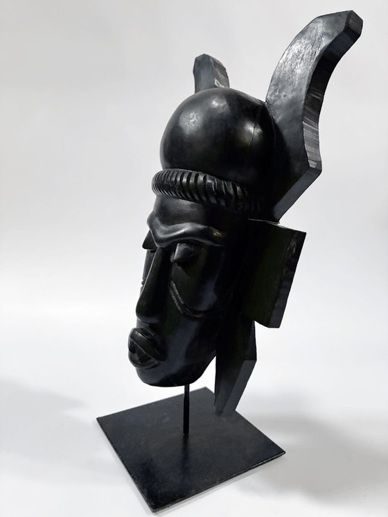 Image 1 of Afrikanische Stammeskunst • Senufo-Maske • Elfenbeinküste • Ebenholz • 1960