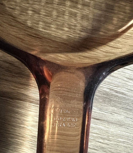 Image 1 of Teglia in vetro ambrato da 18 cm di spessore, Vision Corning Francia