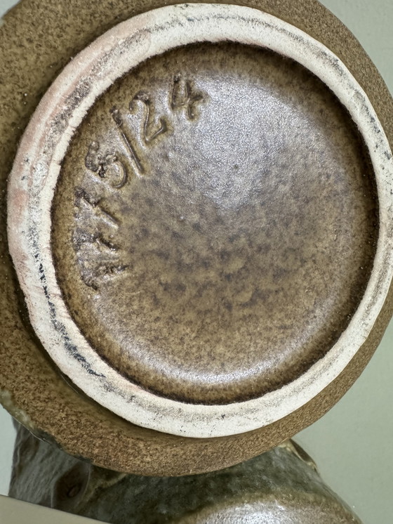 Image 1 of Duitse keramieken vaas met handvatten uit de jaren 60