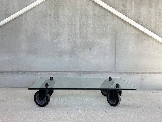 Image 1 of Vintage coffeetable in the style of "Fontana Arte," 1980's