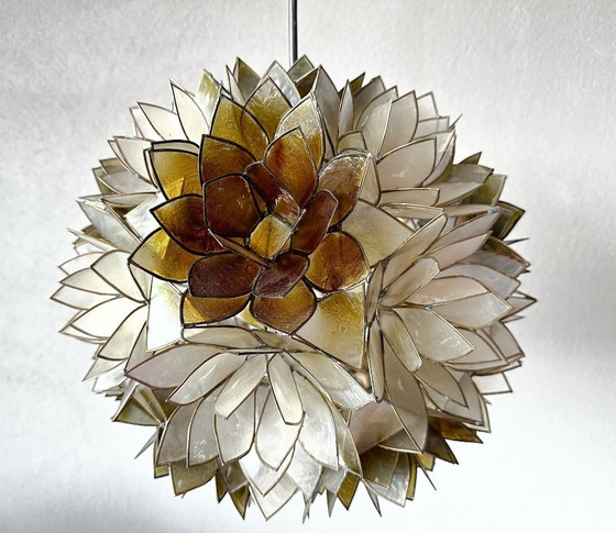 Image 1 of Vintage capiz hanglamp