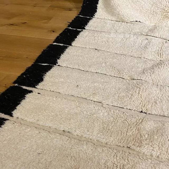 Tappeto berbero bianco a righe nere – Tappeti, Wool, Cotton (photo 4 of 10)