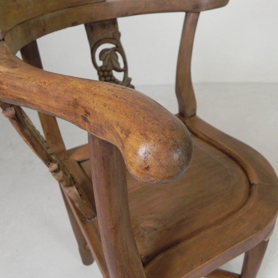 Image 1 of Set aus 2 Eckstühlen aus Teakholz, 1980er Jahre