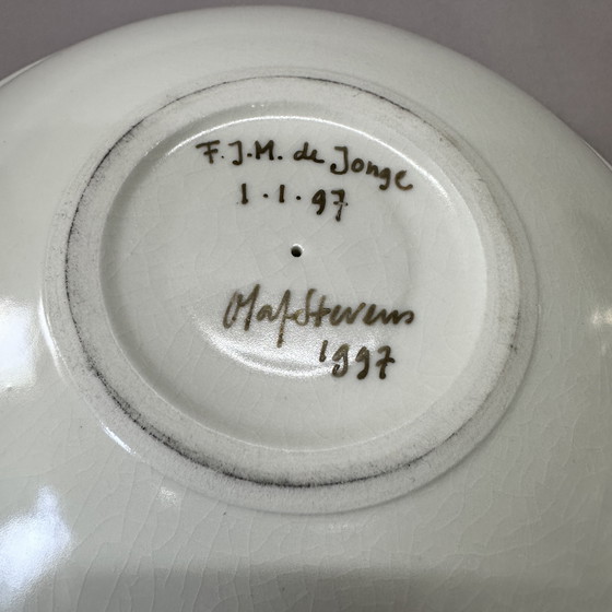 Image 1 of Unica Ceramic Bowl Olaf Stevens – Signed 1997