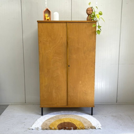 2-door vintage 1950s/60s wardrobe kids' room sleek model