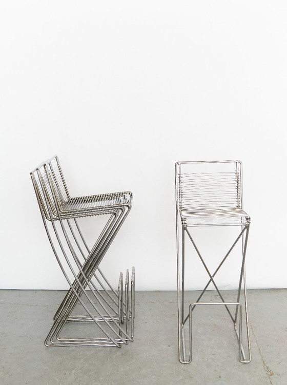 Image 1 of Till Behrens Kreuzschinger Barhocker für Schublach I Set of Four