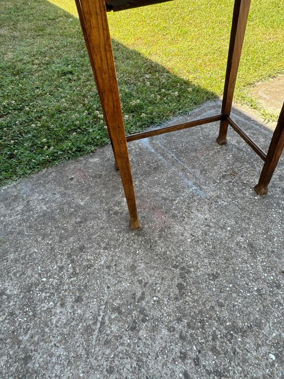 Petite Table d'appoint Art Nouveau avec Tiroir, années 1890 – Tables d'appoint, Bois (photo 3 of 8)
