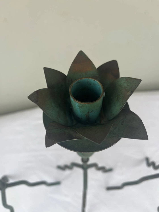 Trio di portacandele scultorei – Metal, Vintage (photo 8 of 12)