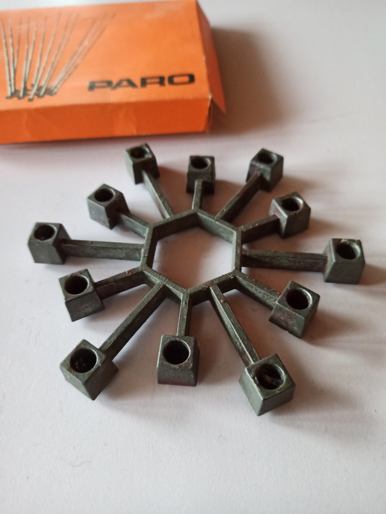 Image 1 of Stile anni '60. Portacandele + candele. Design danese.