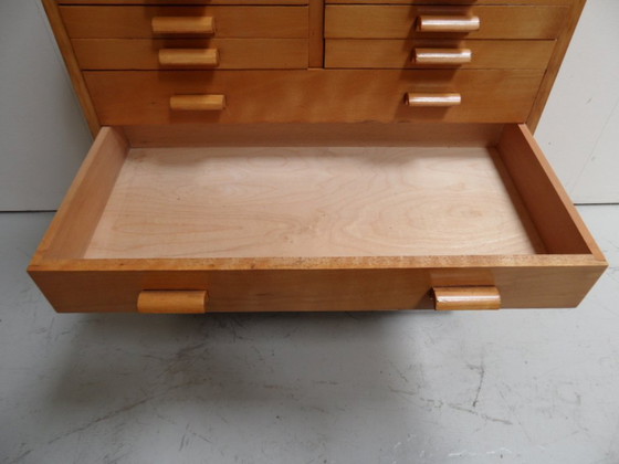 Image 1 of Vintage chest of drawers school cabinet