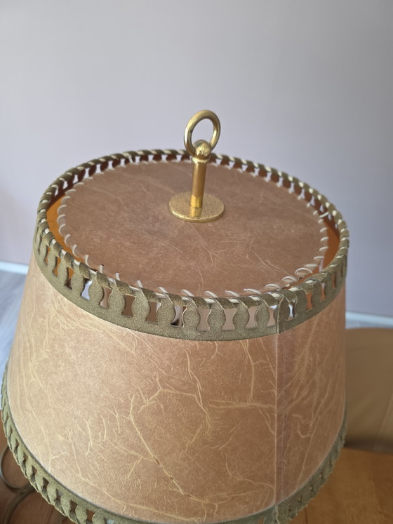 Image 1 of Lampada da tavolo vintage a 3 luci in stile retrò/bouillotte


D'epoca...