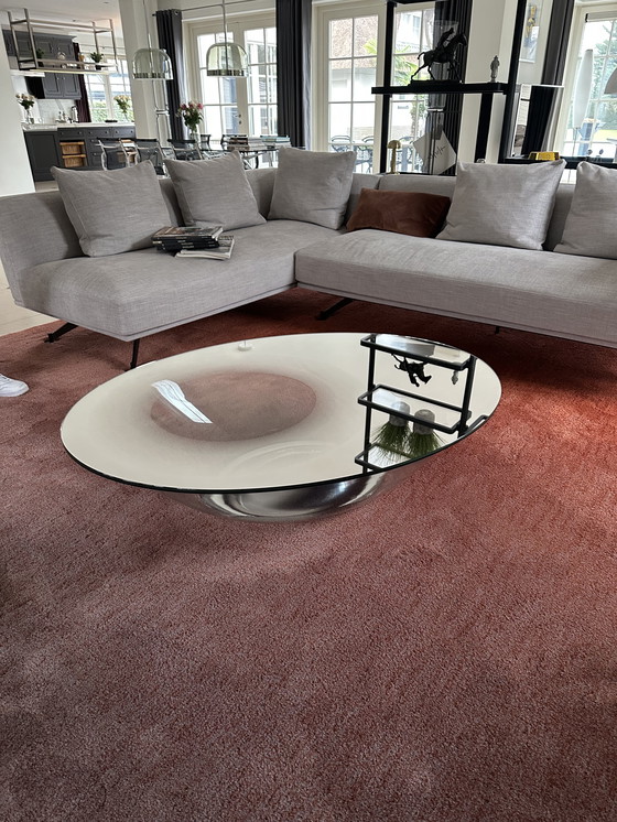 Image 1 of Nacre Senza design coffee table glass/mirror