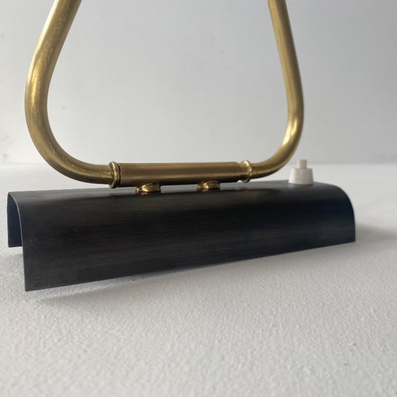 Image 1 of LAMPADA IN OTTONE ANTICO E VETRO PRISMATICO XXL