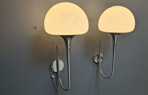 Italienische Mid-Century-Wandlampen von Goffredo Reggiani für Reggiani – 2er-Set