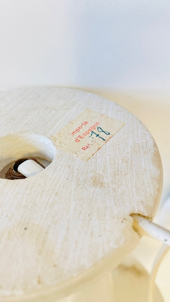 Image 1 of Geometrische albasten lamp, jaren 70