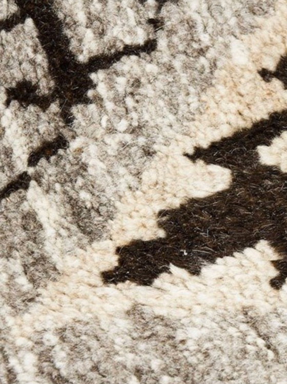 Image 1 of Alfombra india de lana gruesa con inspiración bereber – 147 x 193 cm – ambiente cálido y elegante