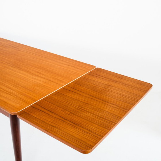 Scandinavian Style Teak Dining Table With Extensions, France, 1960s – Wood (photo 7 of 14)