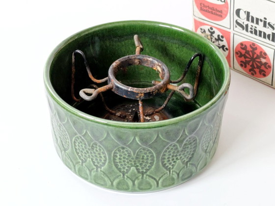 Image 1 of Supporto per albero di Natale in ceramica Jasba degli anni '60 | Germania Ovest, con scatola originale