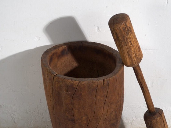 Antique wabi-sabi style grain mortar (c.1920) #1 – Decorative Objects (photo 13 of 40)