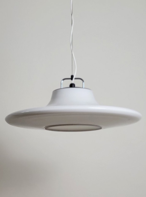 Image 1 of Suspension UFO Cirrus XL en verre opalin par Peill & Putzler